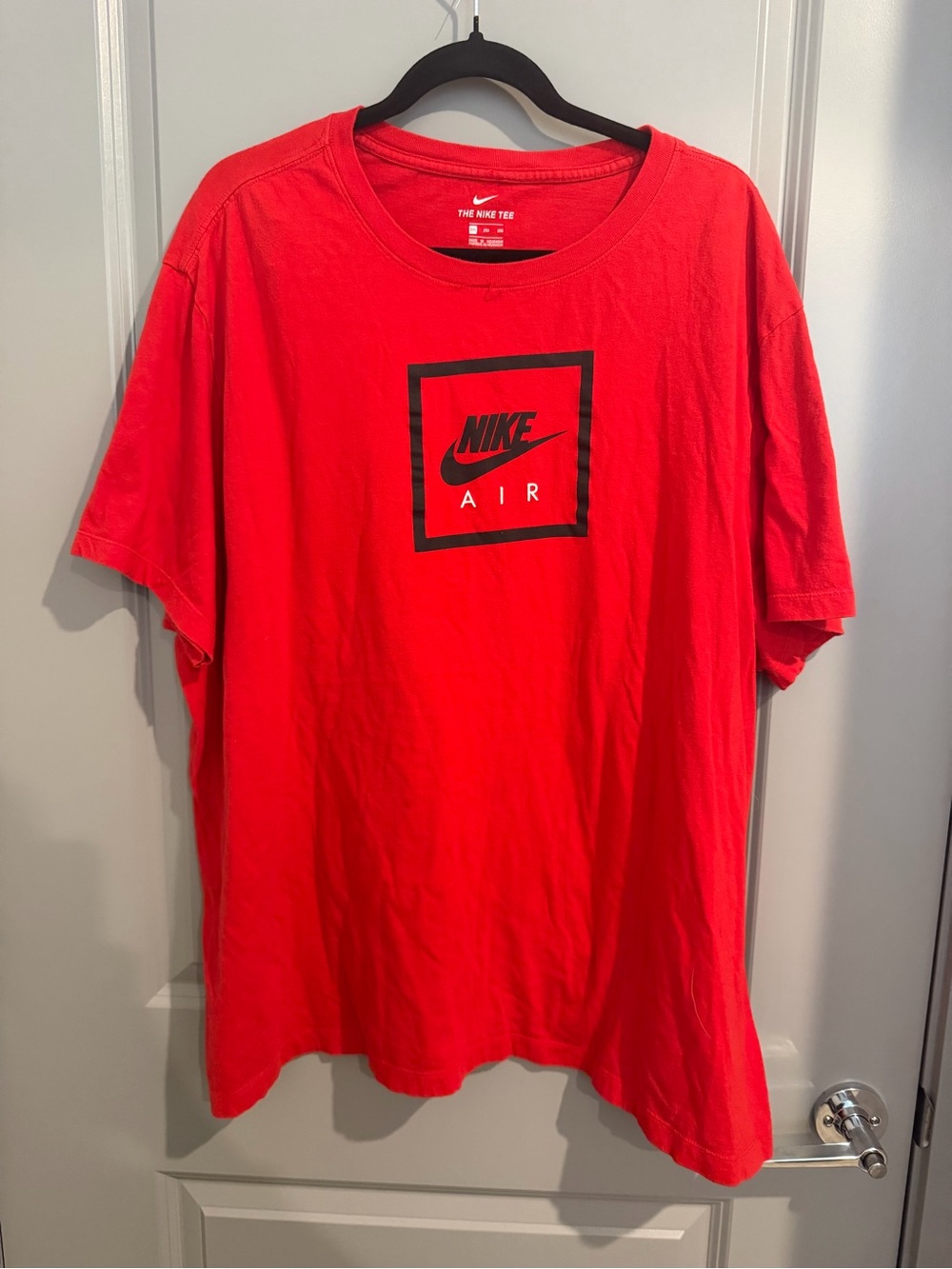 Nike Red Short-Sleeve Air Logo T-Shirt
